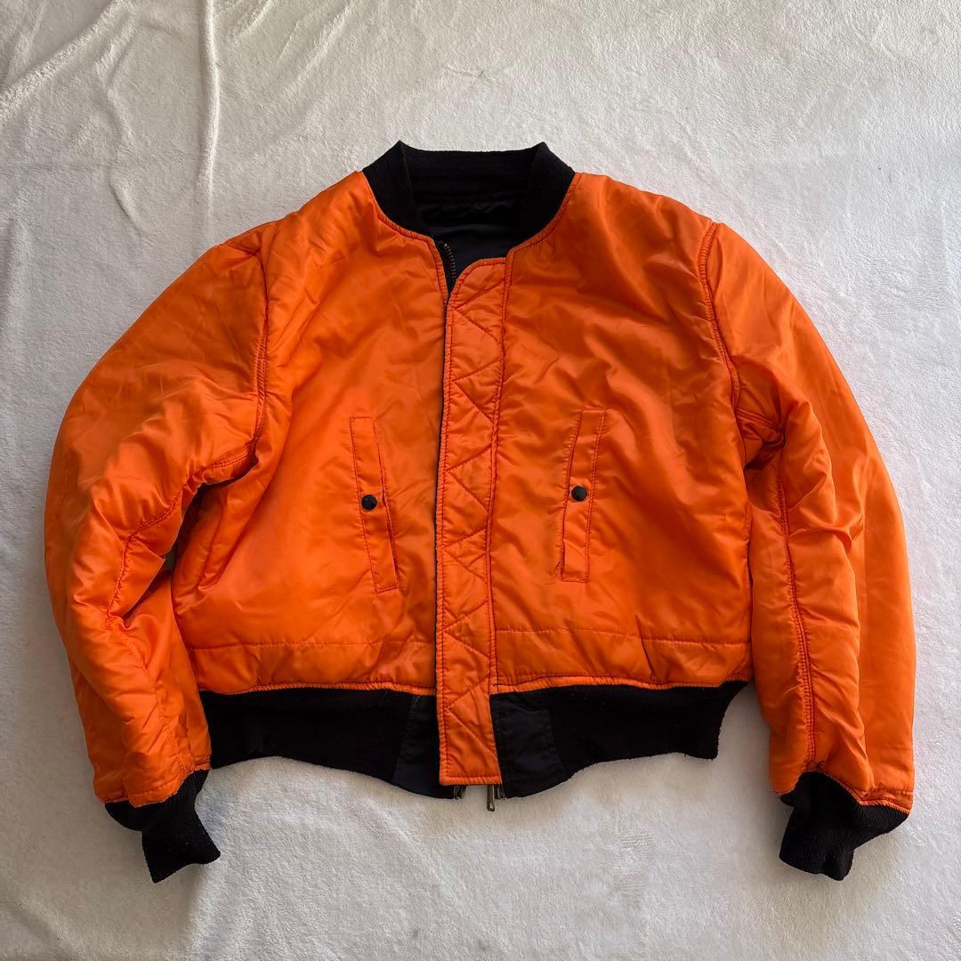 ジャケット・アウター ALPHA MA-1 bomber jkt black IDEAL USA