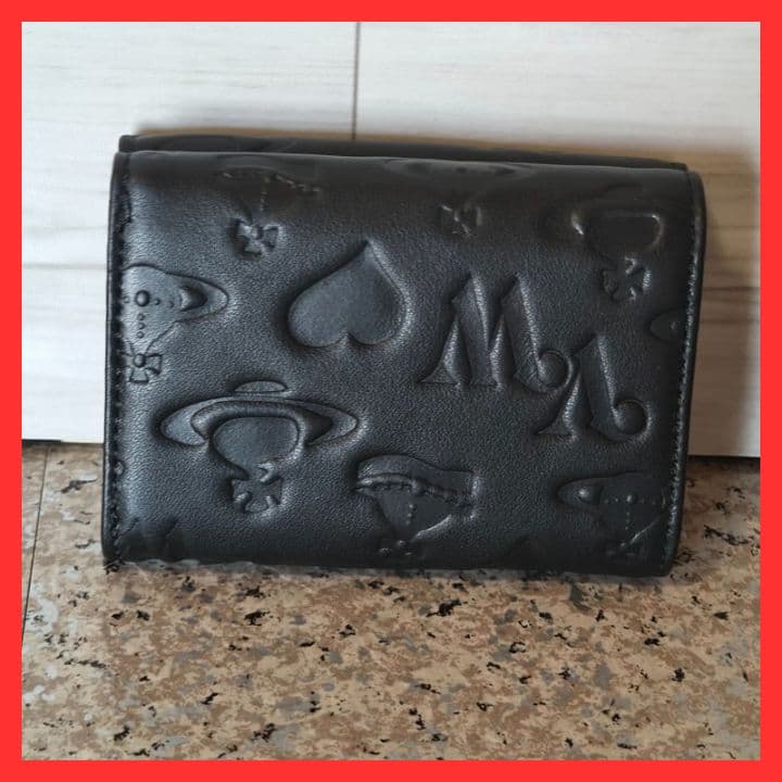 【新品未使用】ヴィヴィアンウエストウッド三つ折り財布　165VW765　ブラック