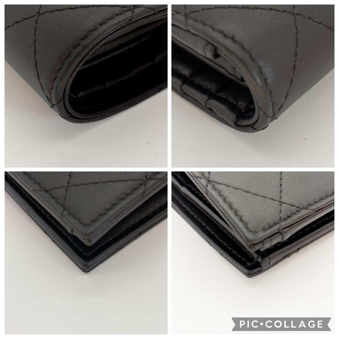 ♡未使用♡ シャネル ココマーク マトラッセ 二つ折り財布 ブラック