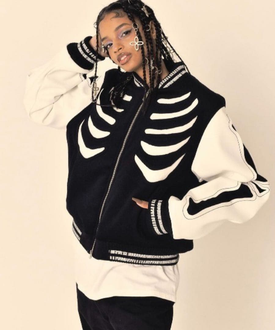 【SURGERY】bone cutting varsity jacket