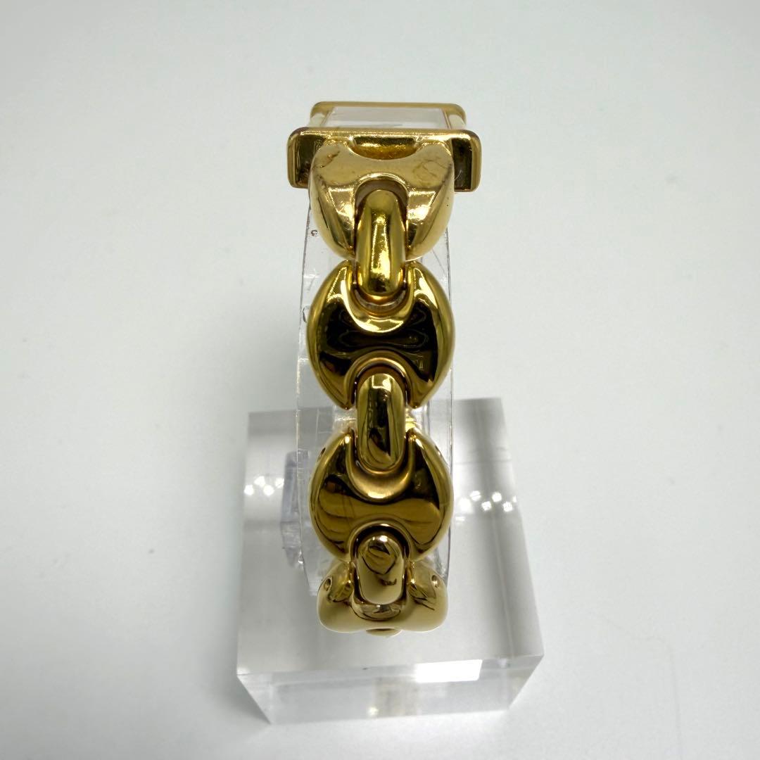 【稼働】 グッチ 腕時計 1800L チェンジベルト クォーツ ゴールドベゼル