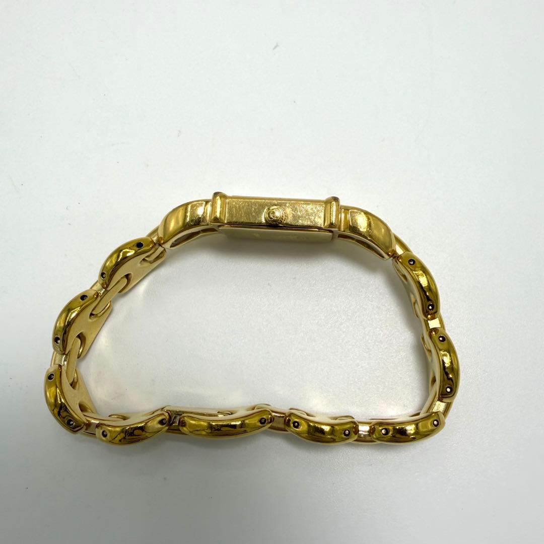 【稼働】 グッチ 腕時計 1800L チェンジベルト クォーツ ゴールドベゼル