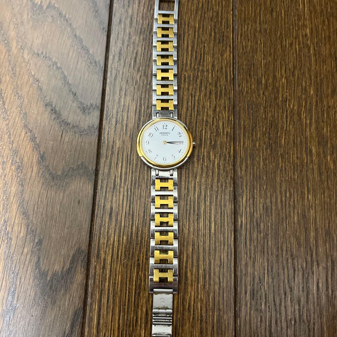 HERMES クォーツ腕時計　クリッパー