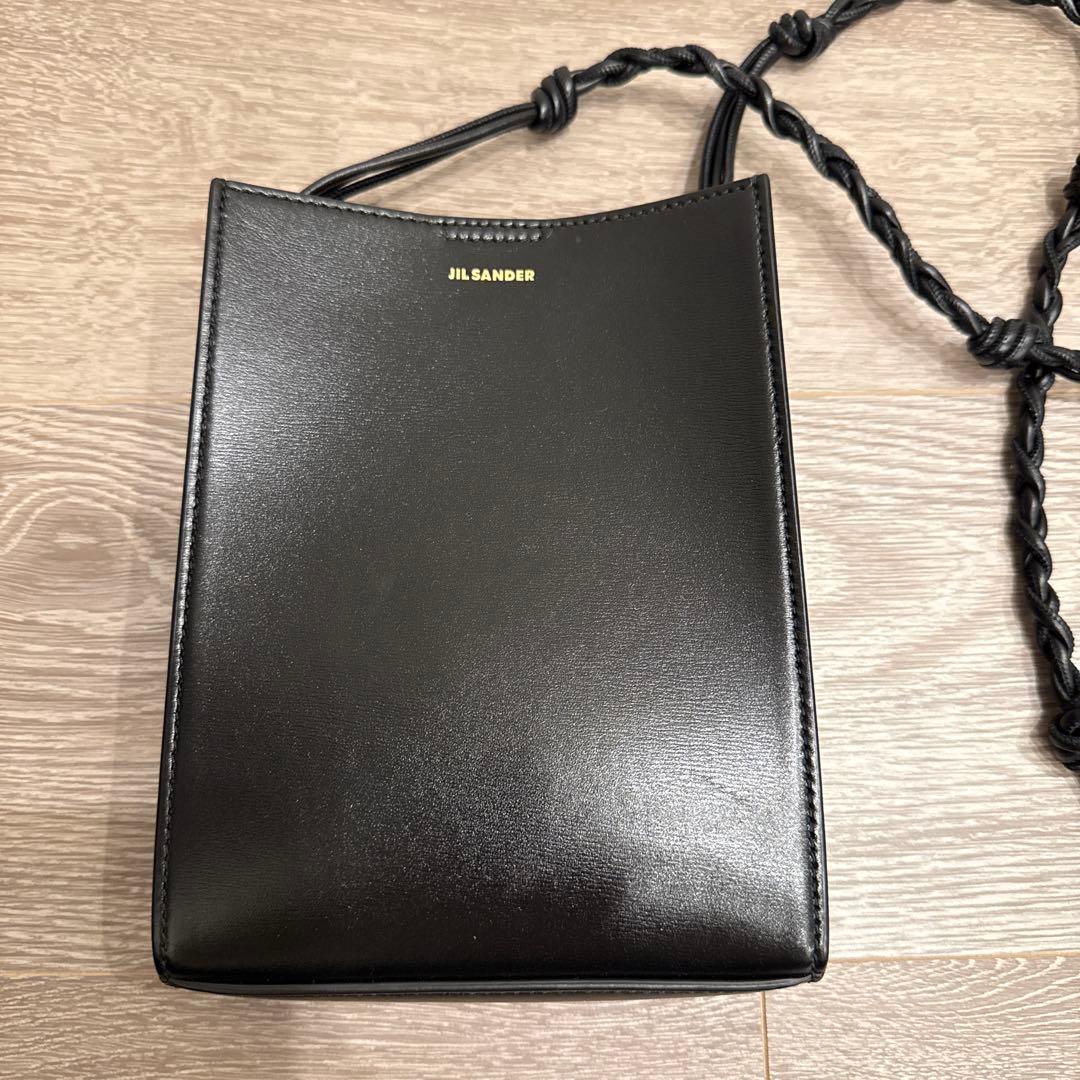 JIL SANDER タングル レザー クロスボディ ショルダーバッグ