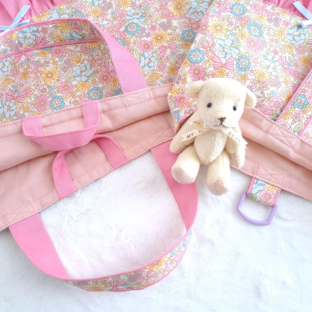 さくら ハンドメイド オーダー レッスンバッグ 上履き入れ 体操服袋