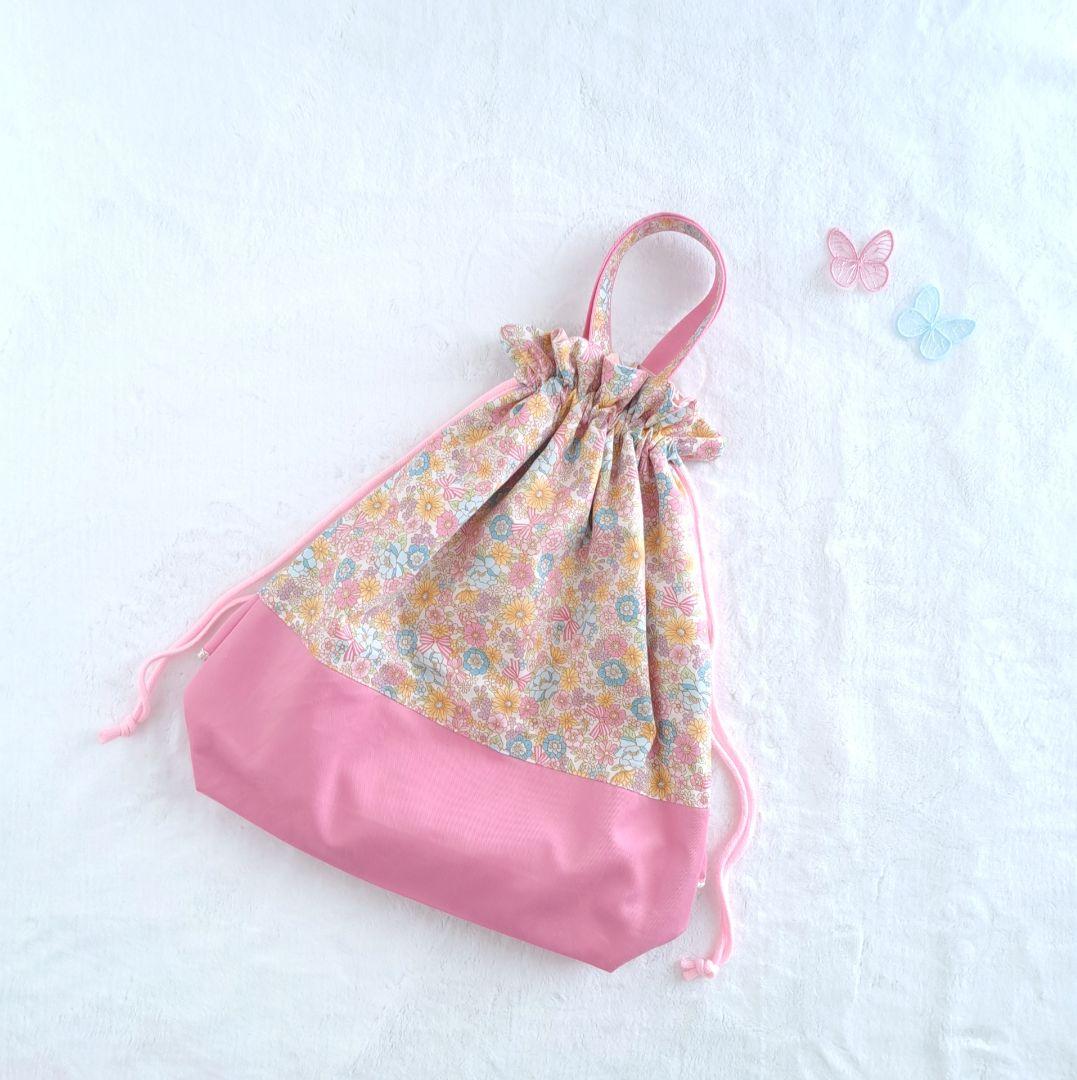 さくら ハンドメイド オーダー レッスンバッグ 上履き入れ 体操服袋