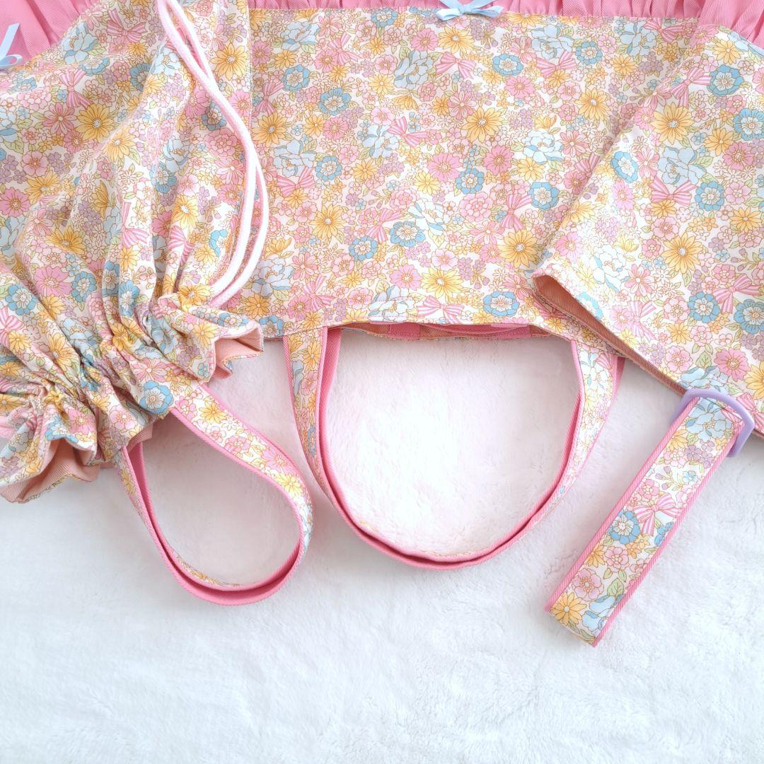 さくら ハンドメイド オーダー レッスンバッグ 上履き入れ 体操服袋