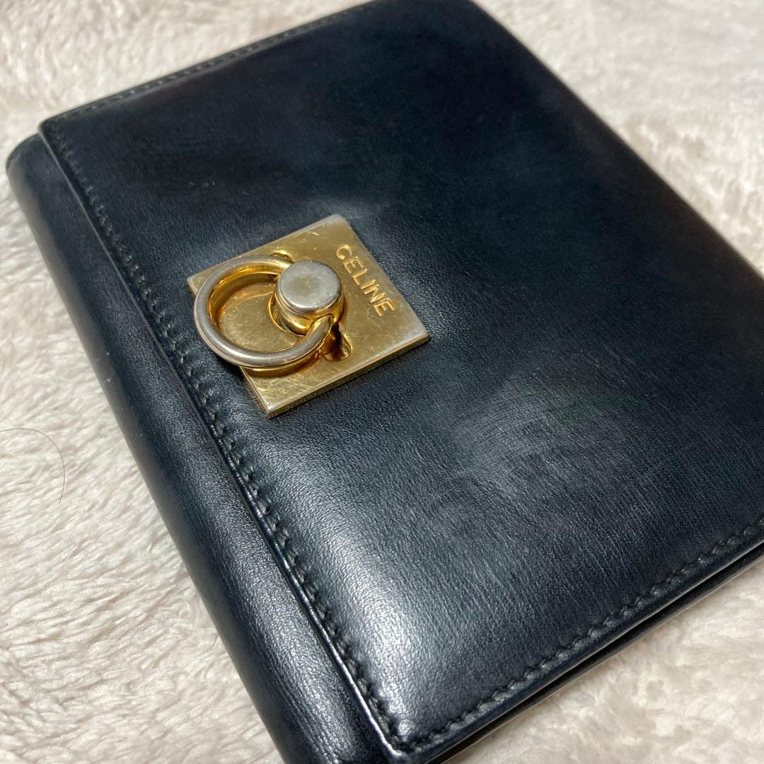 【オールド】CELINE ガンチーニ　レザー財布