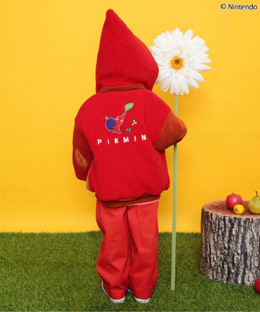 『aya』BREEZE ピクミンコラボ リバーシブルボアブルゾン