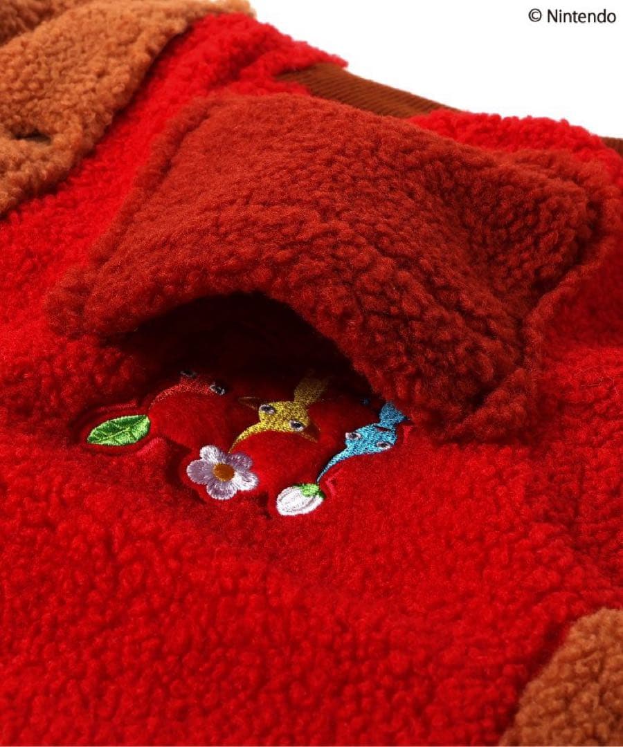 『aya』BREEZE ピクミンコラボ リバーシブルボアブルゾン