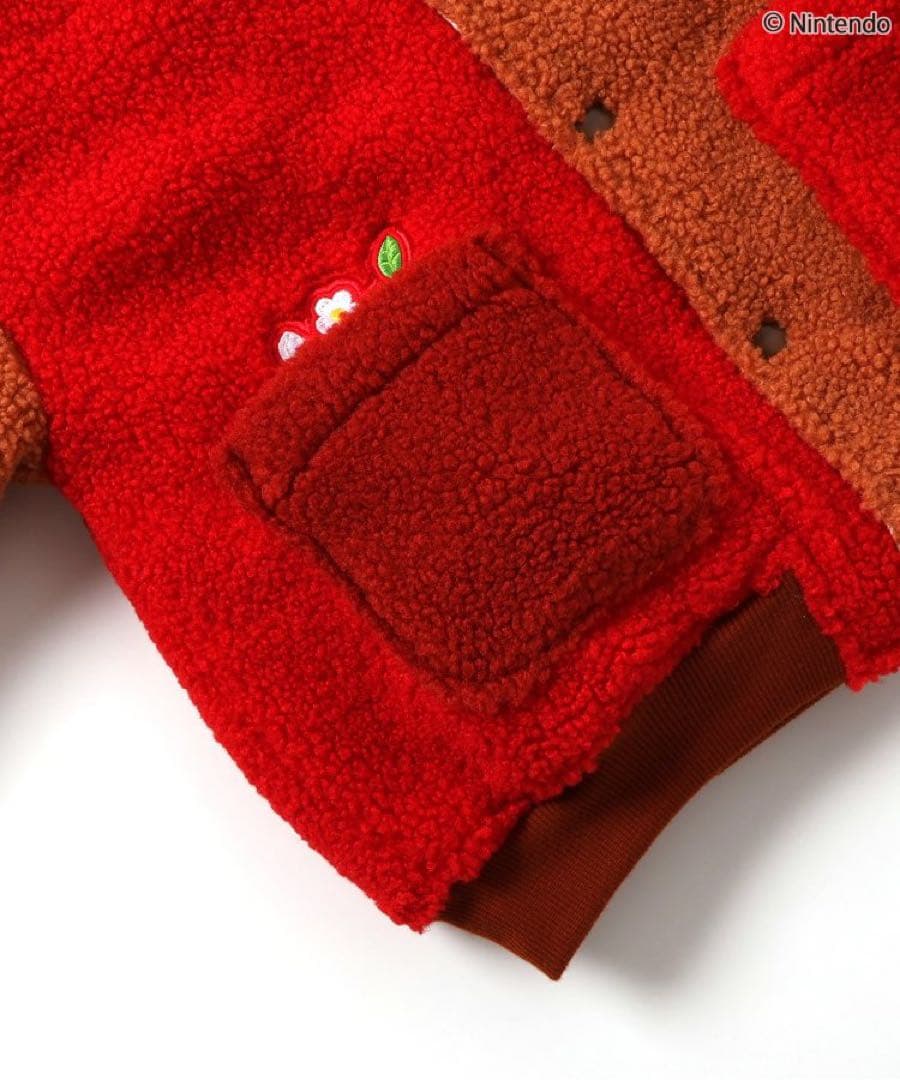 『aya』BREEZE ピクミンコラボ リバーシブルボアブルゾン