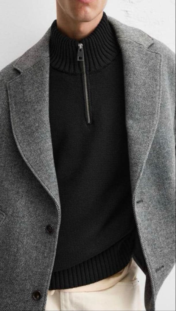 ZARA ショート丈コート　メンズ　Sサイズ　新品未使用