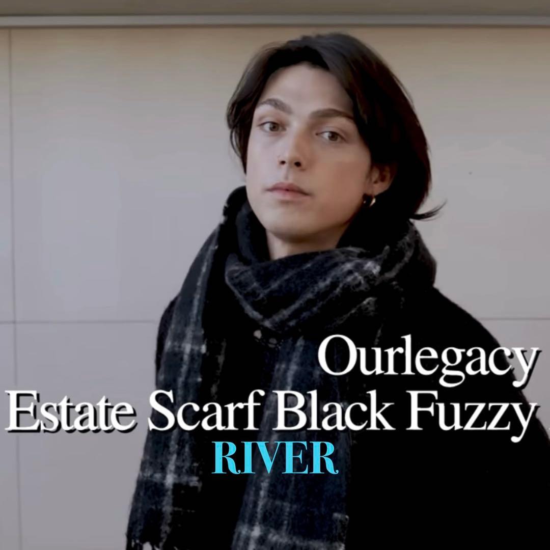 【OUR LEGACY】ESTATE SCARF / Black Check