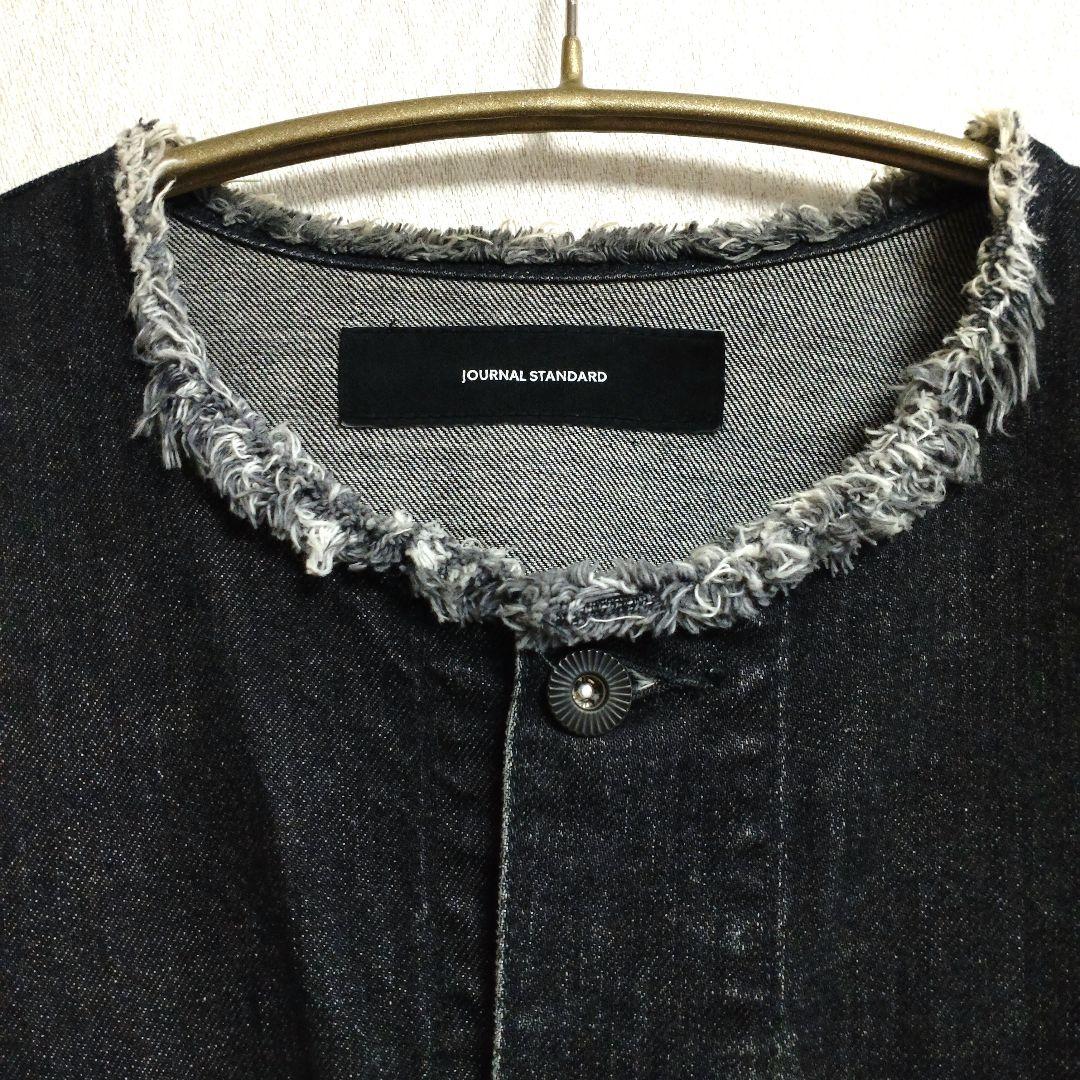 ジャーナルスタンダード ノーカラー デニム ジャケット