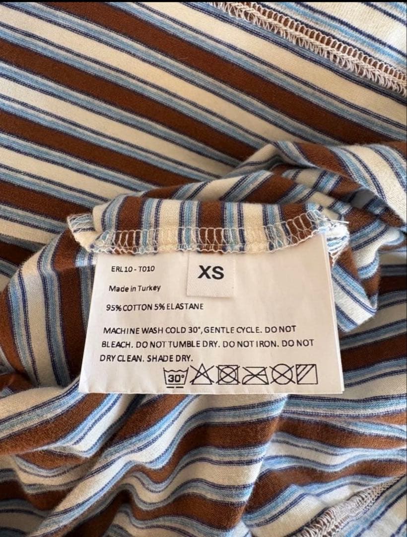 ERL ストライプ 長袖カットソー ロンT