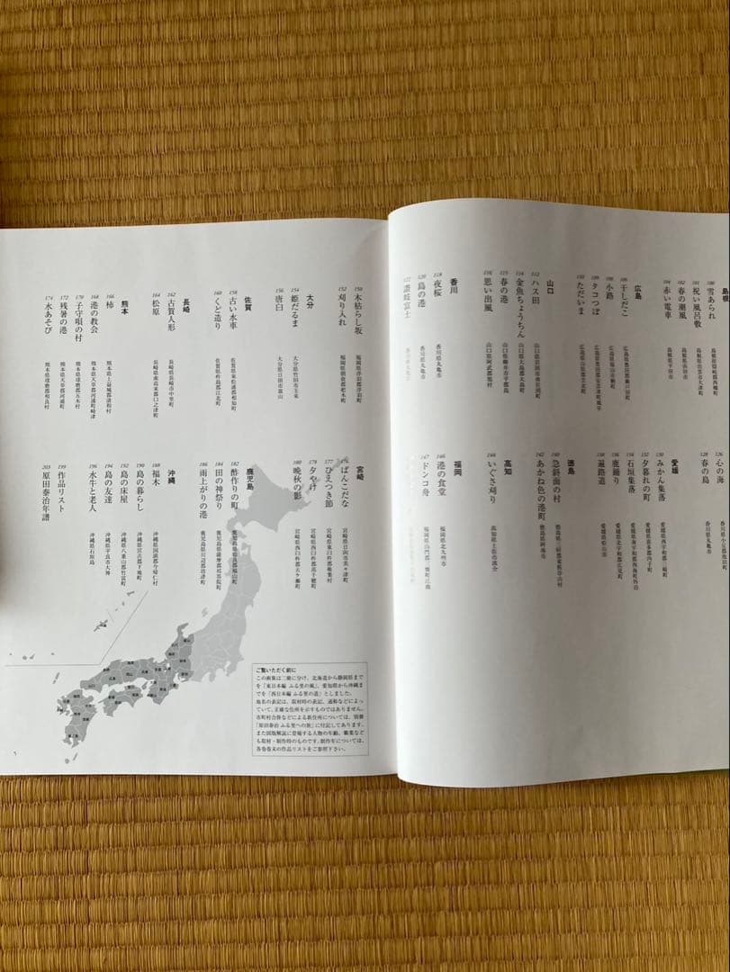 原田泰治作品集「日本のふる里」 東日本編、西日本編　全2巻