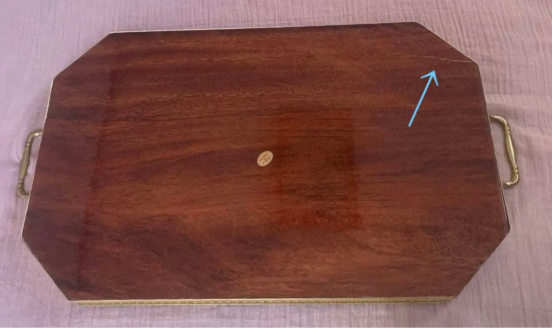 イタリア製　象嵌トレイ　アンティーク