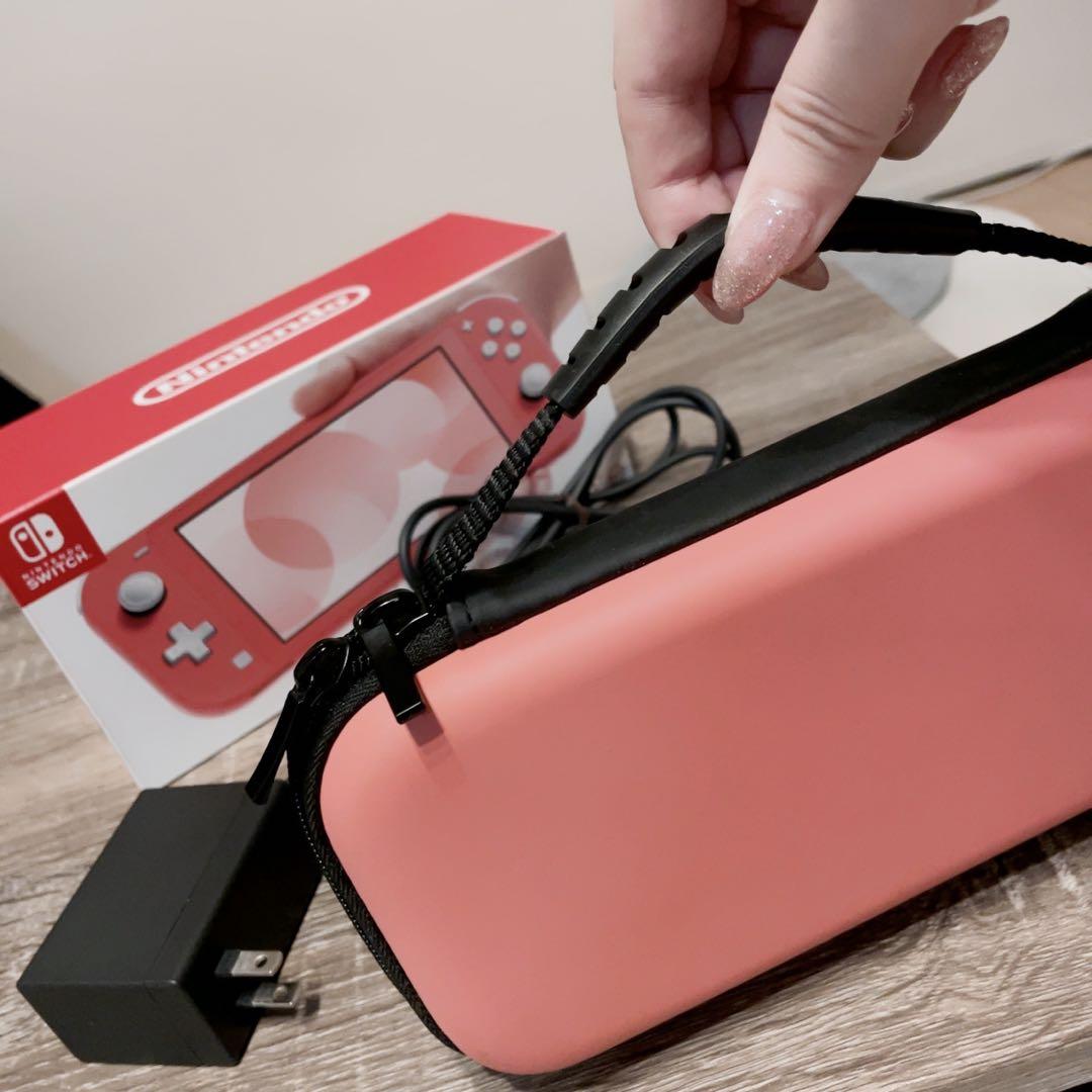 【即購入◎】SwitchLiteコーラル/箱、ケース付き