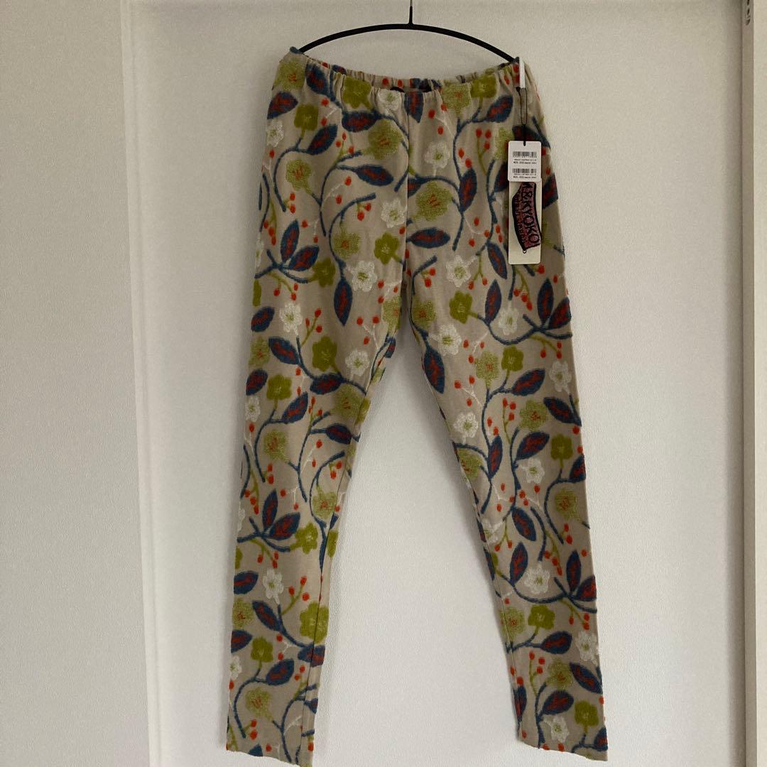 【新品・タグ付】佐藤繊維　エムアンドキョウコ　M.&KYOKO　花柄レギンス