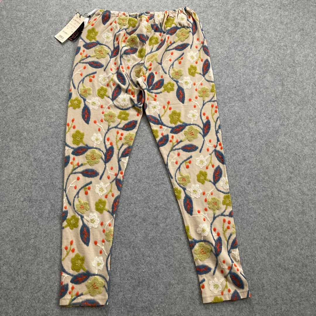 【新品・タグ付】佐藤繊維　エムアンドキョウコ　M.&KYOKO　花柄レギンス