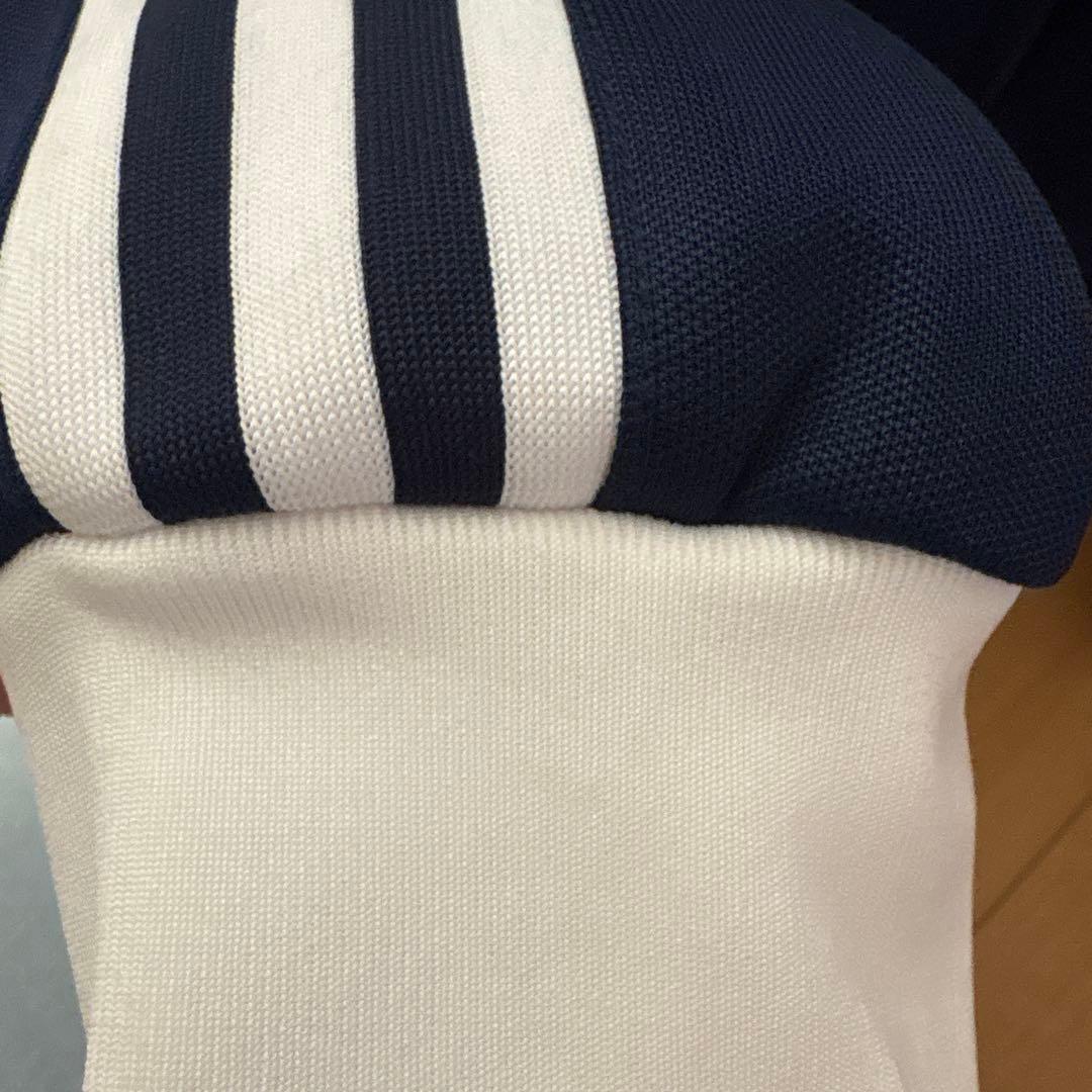 adidas ネイビー ジップアップジャージ