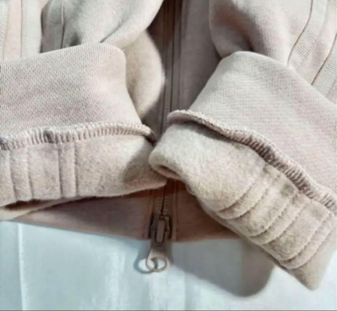 未使用　adidasゴルフ　スウェット裏起毛　 セットアップ　くすみピンク