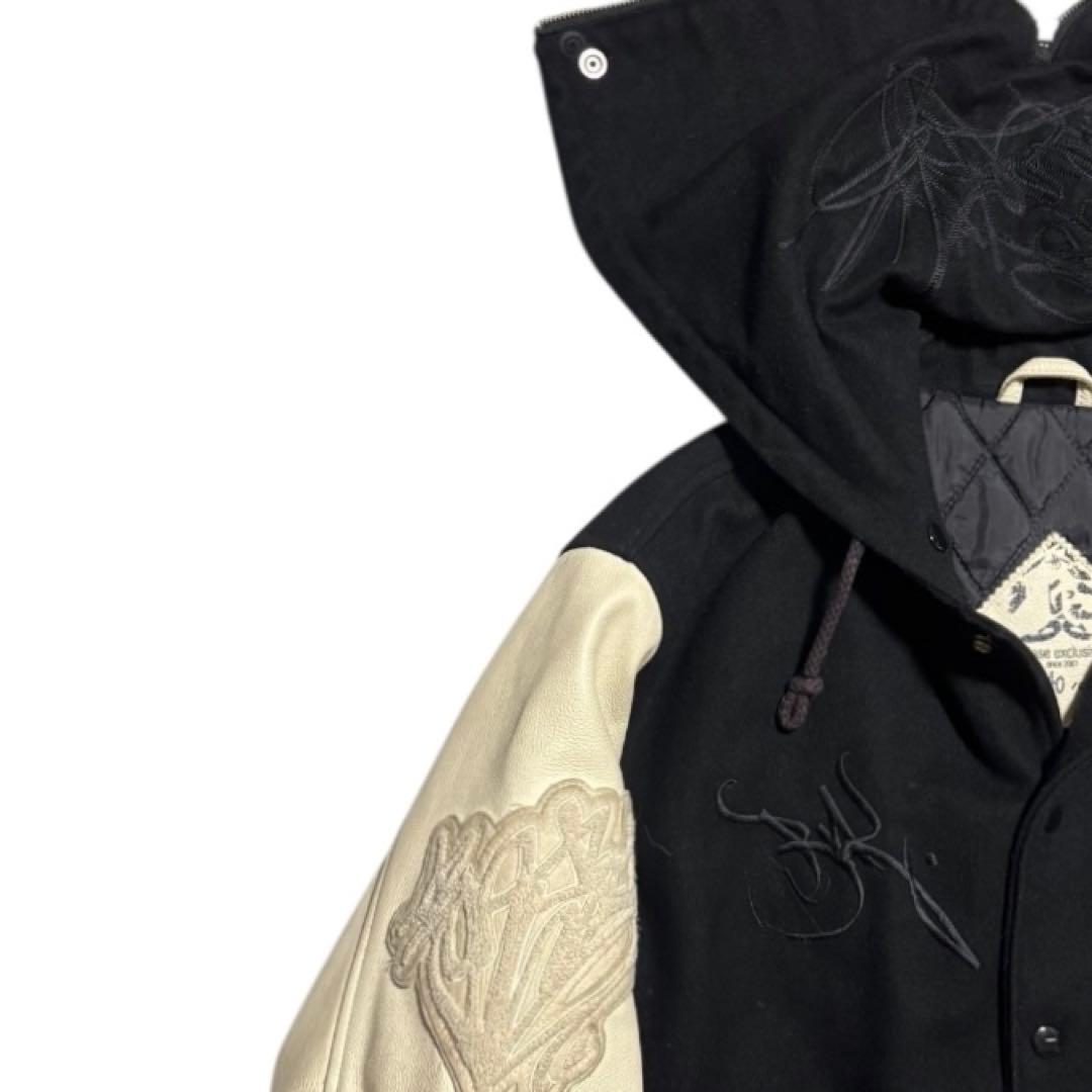 稀少 BAL 初期 150着限定 セミデコ 袖革 フード スタジャン Lサイズ