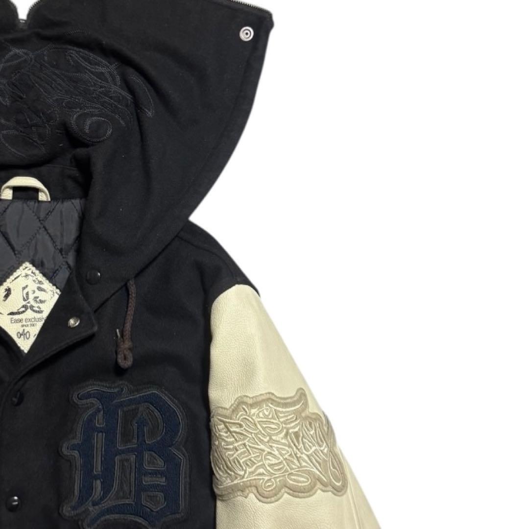 稀少 BAL 初期 150着限定 セミデコ 袖革 フード スタジャン Lサイズ