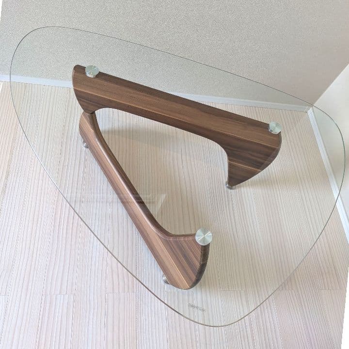 イサムノグチ コーヒーテーブル リプロダクト ガラス ブラウン 手渡し可