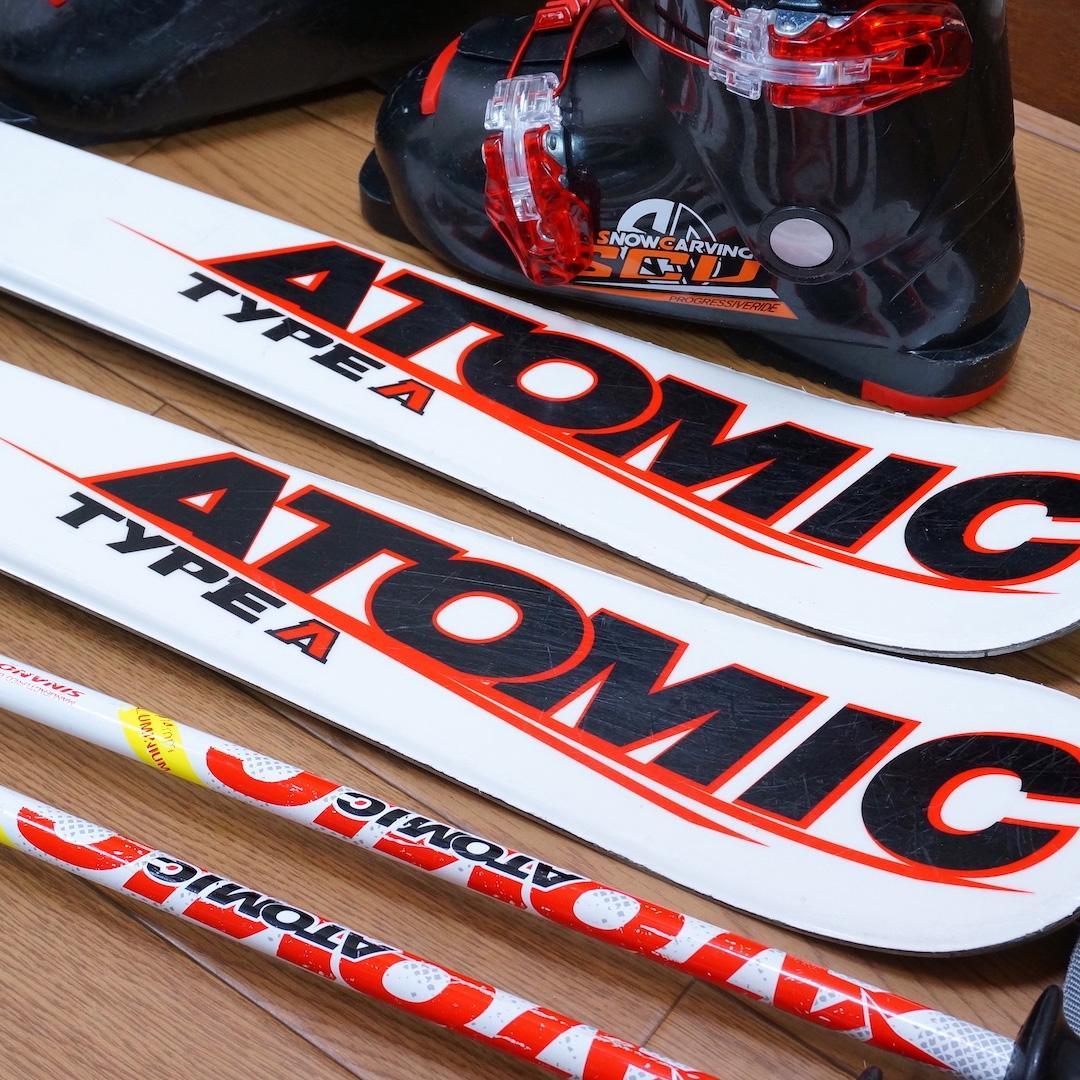 メンテ済 110cm 靴20cm ATOMIC スキーセット