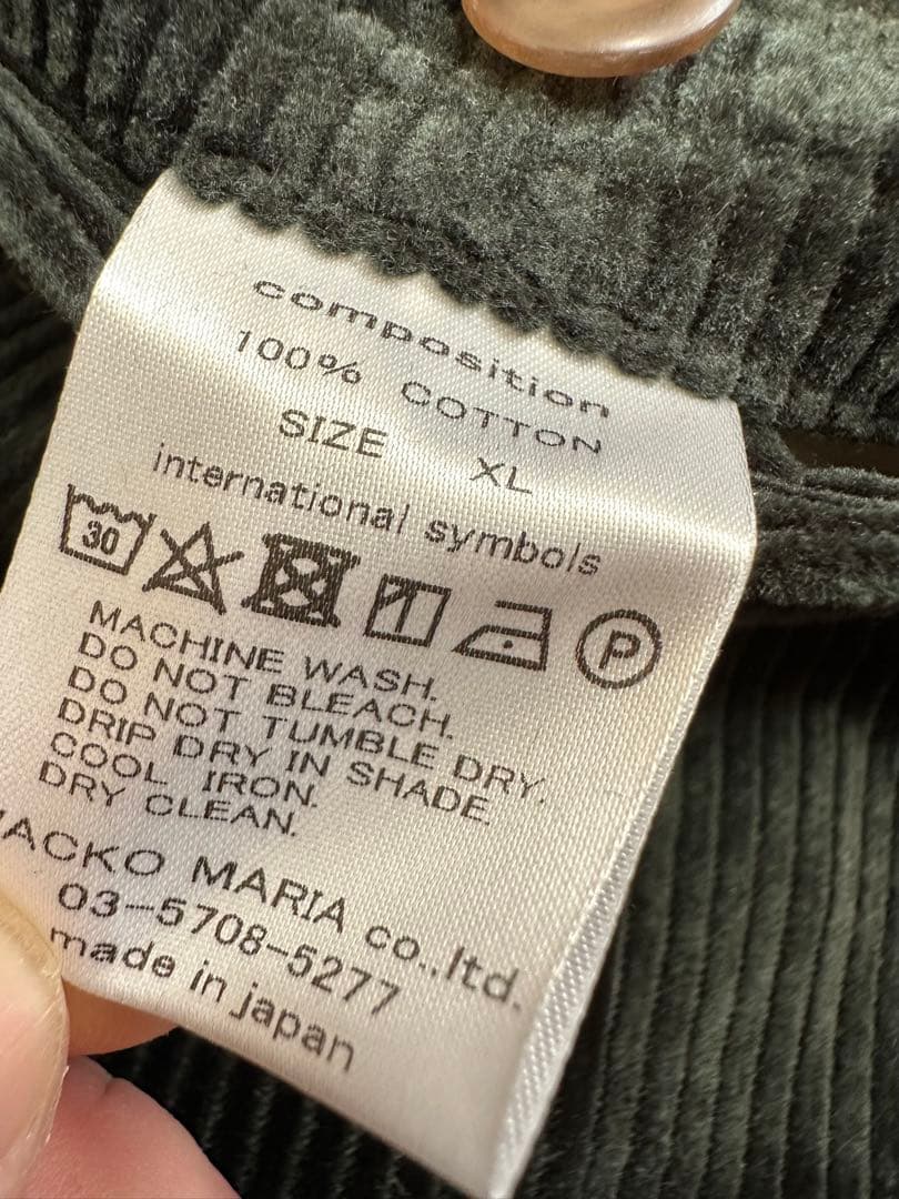 WACKOMARIA DOUBLE PLEATED CORDUROY ワコマリア