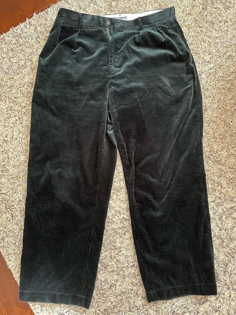 WACKOMARIA DOUBLE PLEATED CORDUROY ワコマリア