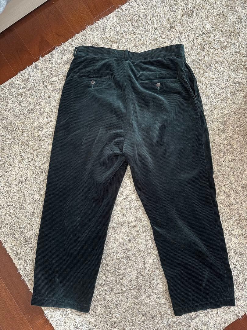 WACKOMARIA DOUBLE PLEATED CORDUROY ワコマリア