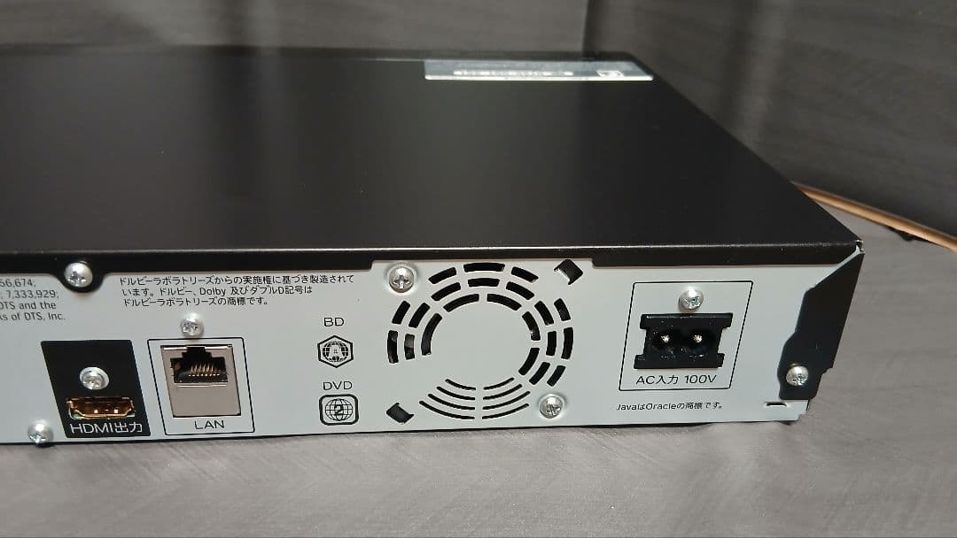 500GB シャープ AQUOS BD レコーダー☆BD-S520☆リモコン付2