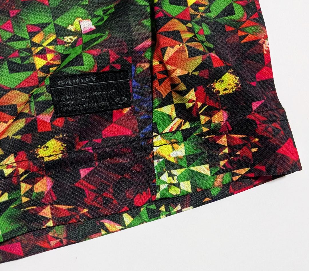 新品 オークリー スカル 上下セット 半袖ポロシャツ ゴルフショーツ 黒 メンズ