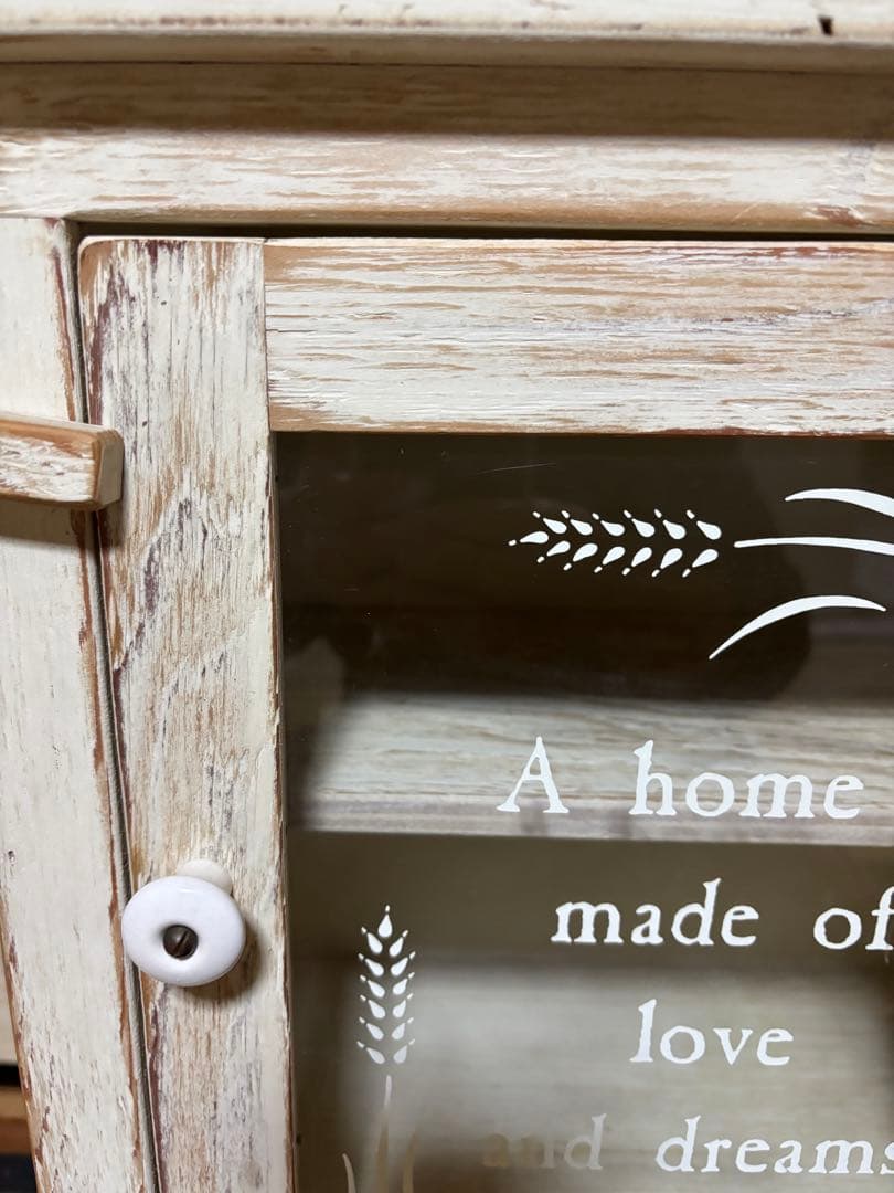 アンファン　シャビーホワイトなミニキャビネット