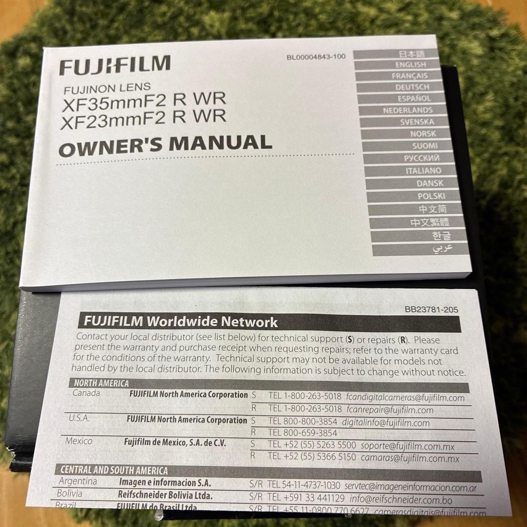 FUJIFILM フジノン XF23mm F2 R WR 別売レンズフード