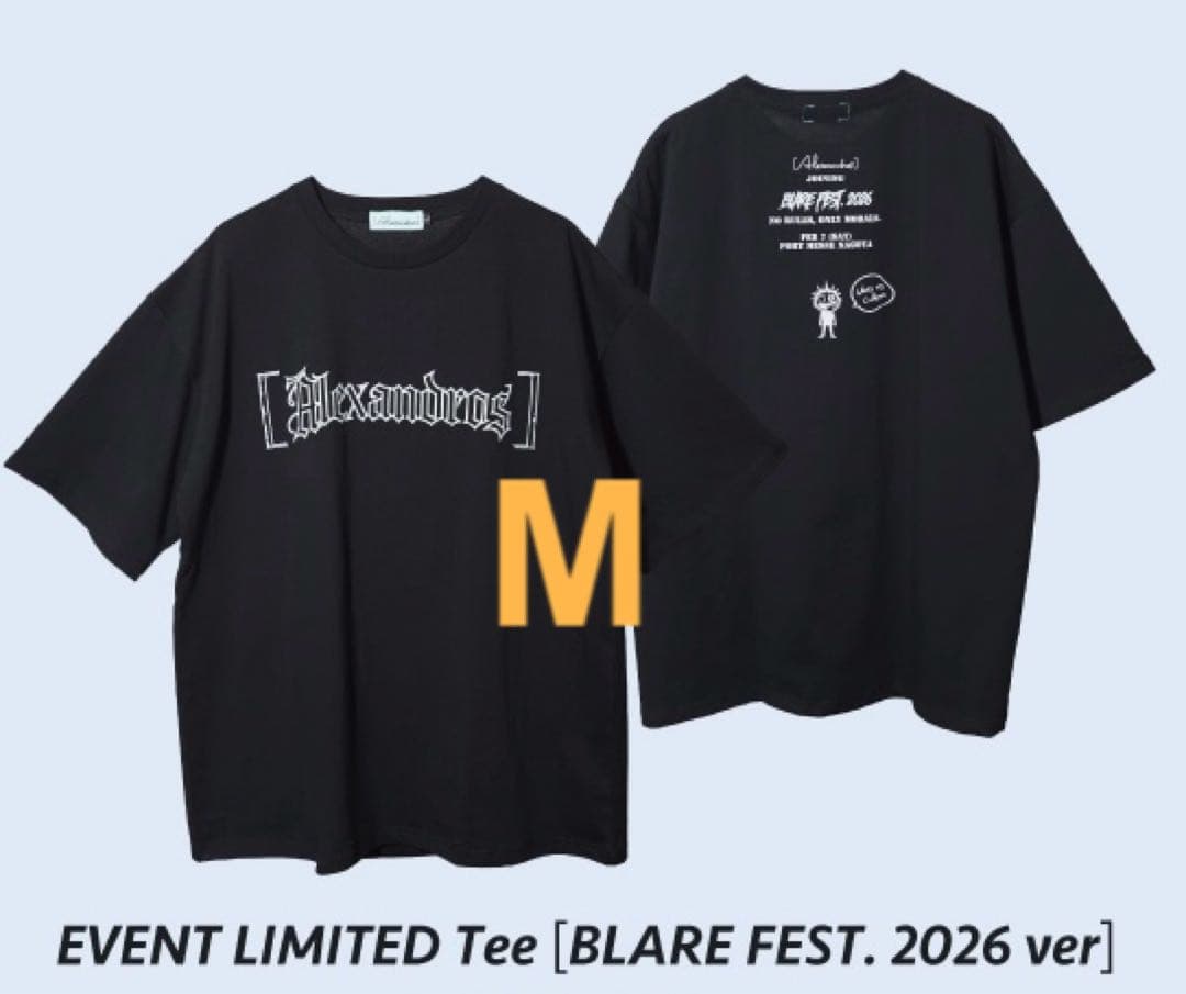 alexandoros BLARE FEST 2026 限定 Tシャツ M