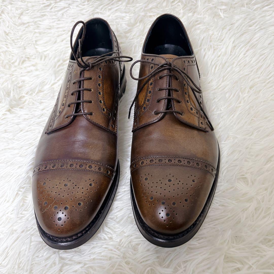 ✨未使用級✨　REGAL リーガル セミブローグ レザーシューズ 茶 27cm