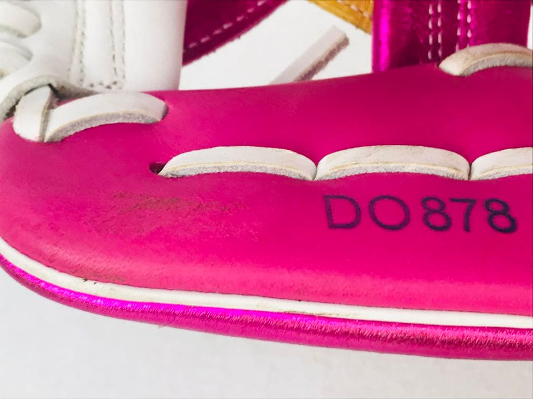 【激レア】アディダス 軟式グローブ　右投げ　メタリックピンク　ゴールド