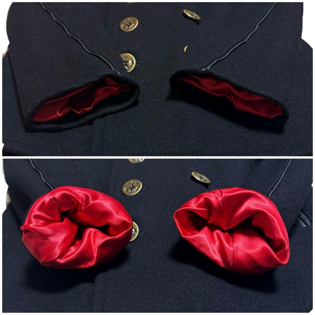 ✨美品✨希少✨ショット　ピーコート　金ボタン　ダブル　赤裏地　USA製　36