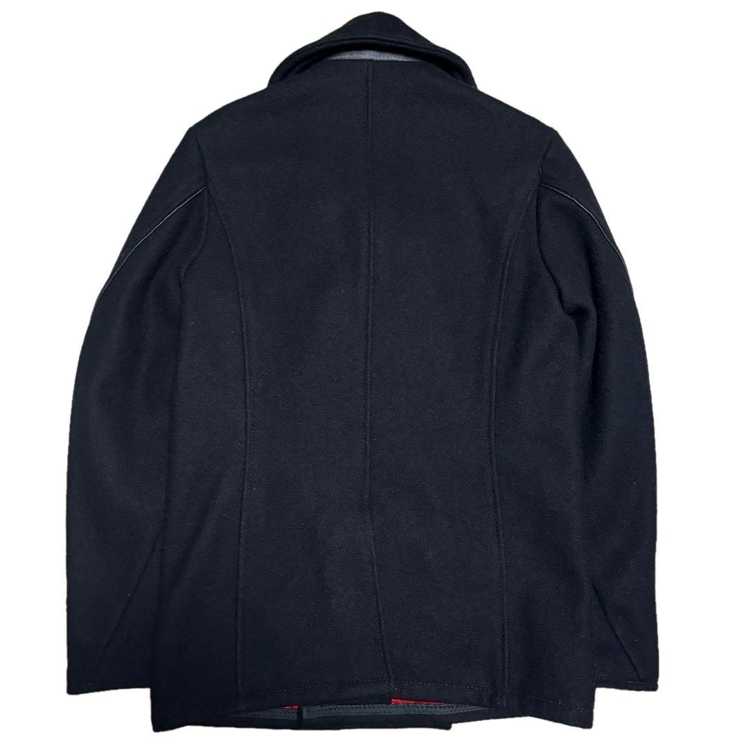 ✨美品✨希少✨ショット　ピーコート　金ボタン　ダブル　赤裏地　USA製　36