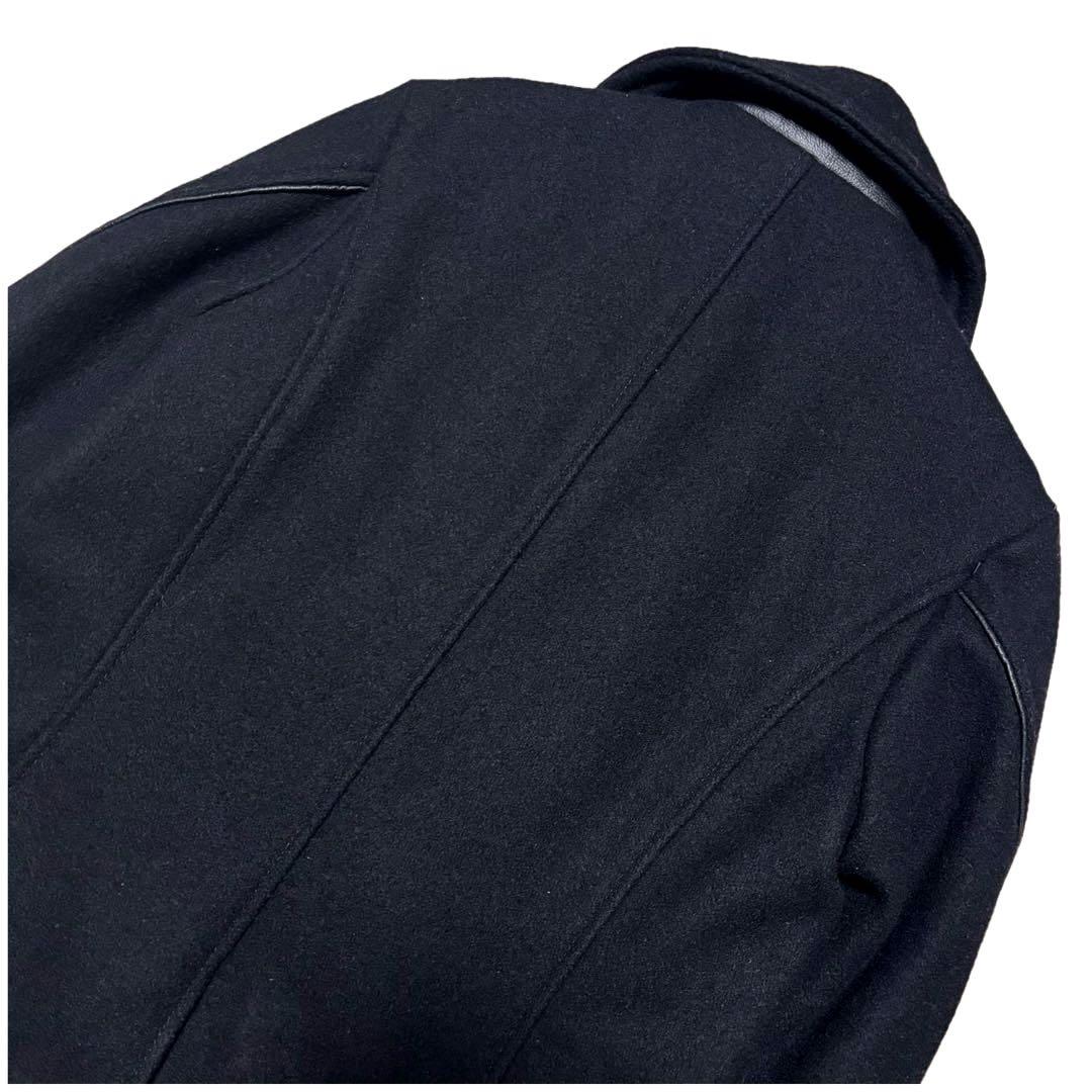 ✨美品✨希少✨ショット　ピーコート　金ボタン　ダブル　赤裏地　USA製　36