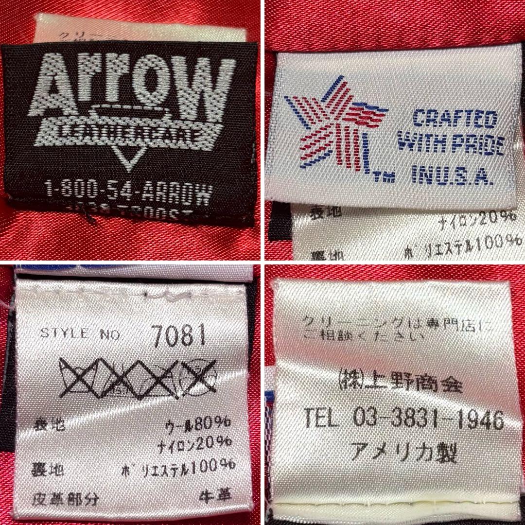 ✨美品✨希少✨ショット　ピーコート　金ボタン　ダブル　赤裏地　USA製　36