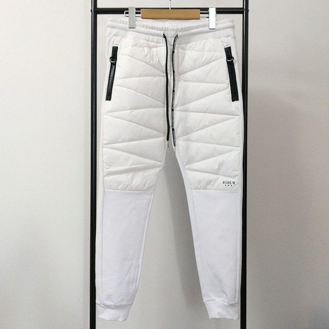 [サンプルSALE /D332 ] LUXE/R ダウン×ポンチ切り替えパンツ