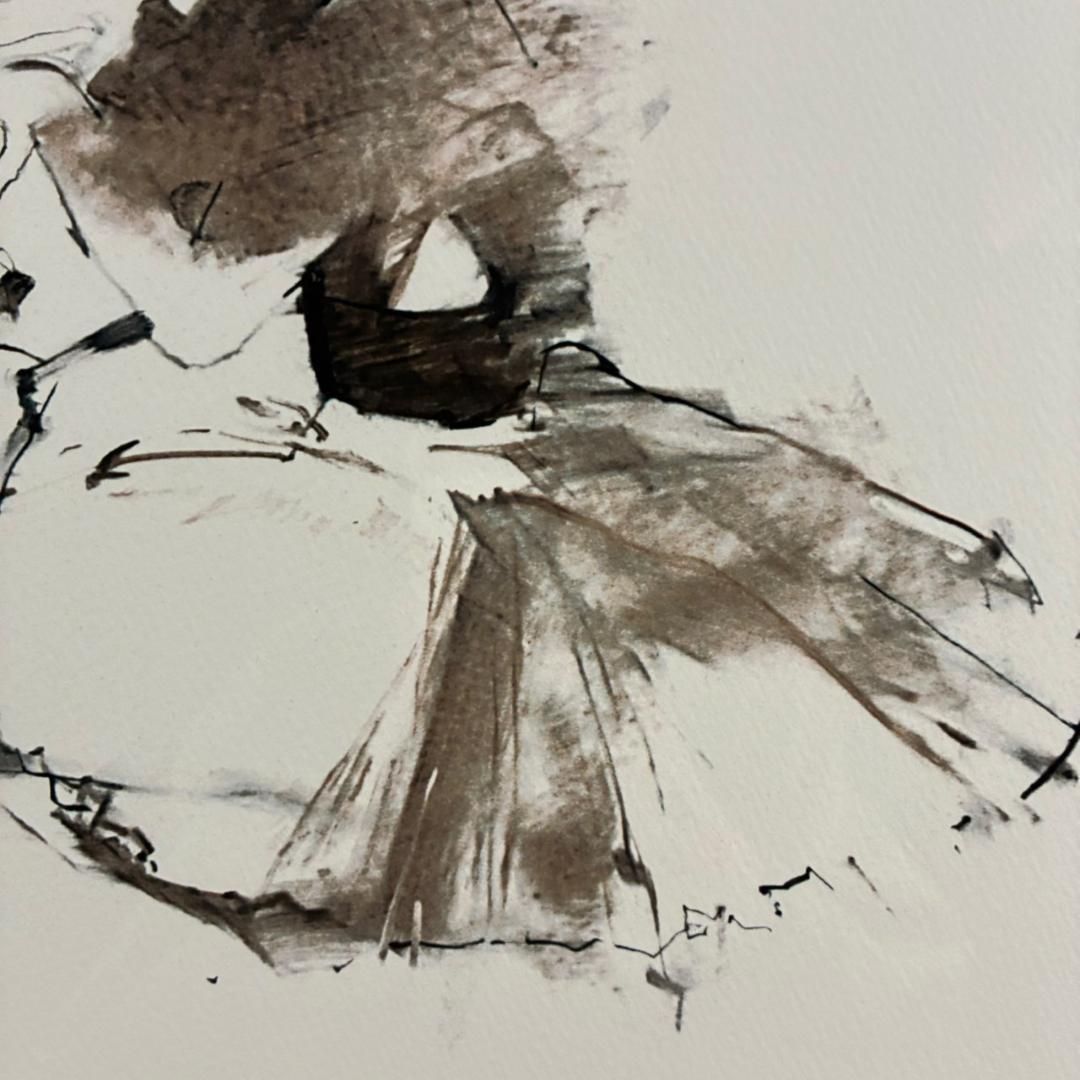 美品 ロバート・ハインデル「ドローイング フォー ダーシー・バッセル」ジクレー