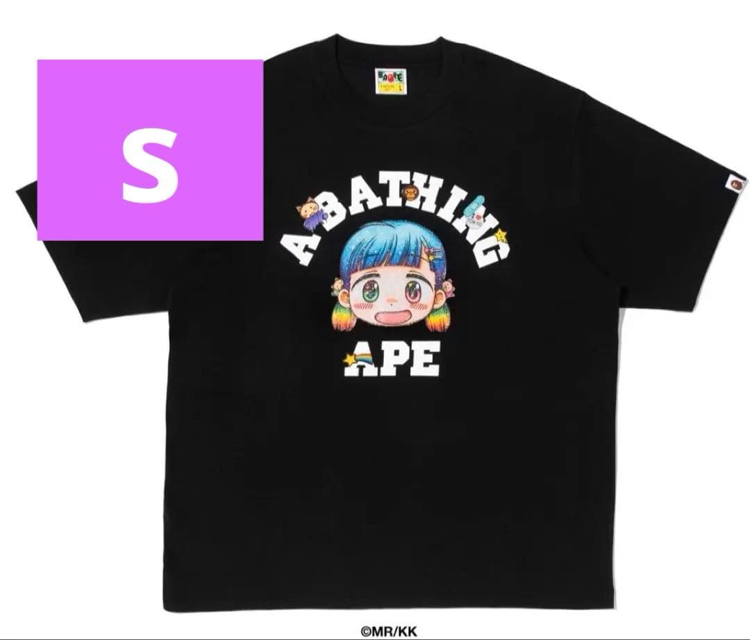 【 BAPE X MR. 】COLLEGE RELAXED FIT TEE