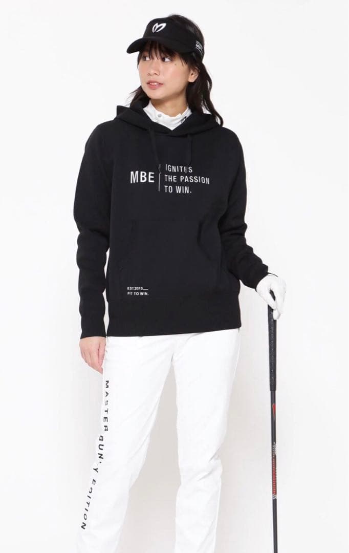 マスターバニー　レディース　接結ニットフーディプルオーバー 2