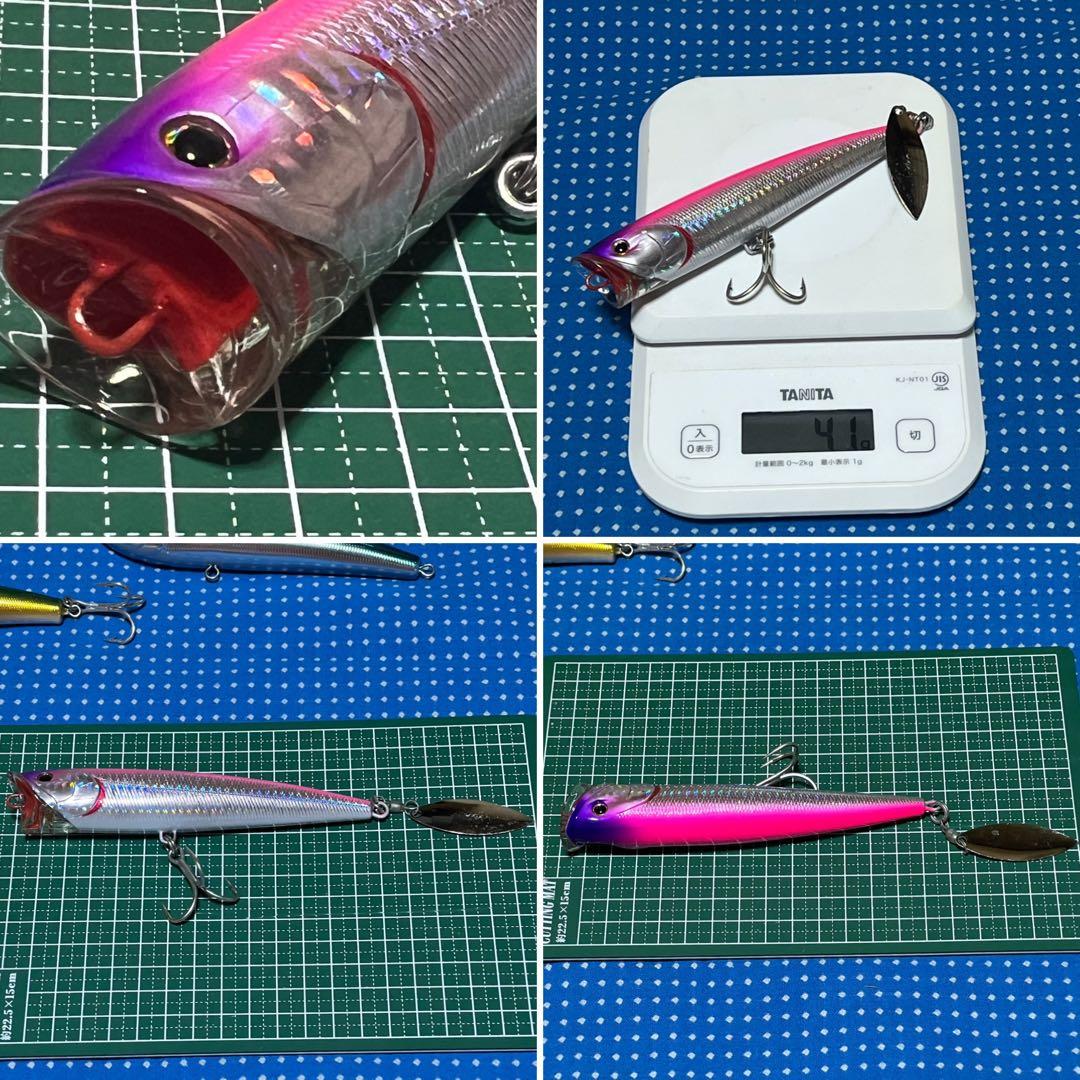 ハードルアーセット ／ポッパー／多色 ／海釣り用