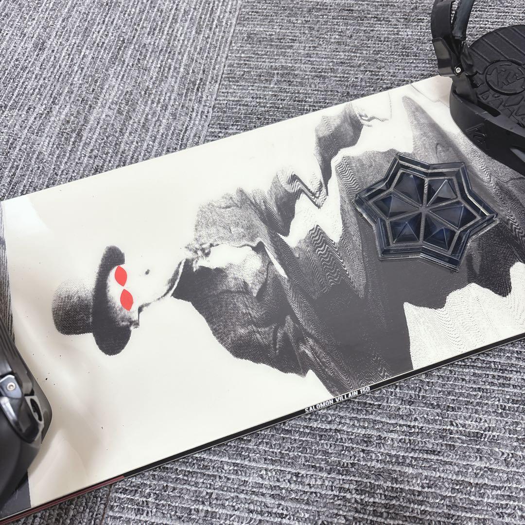 46超豪華❗️サロモン×K2 メンズスノーボードセット★スノボ150cm+ビン付